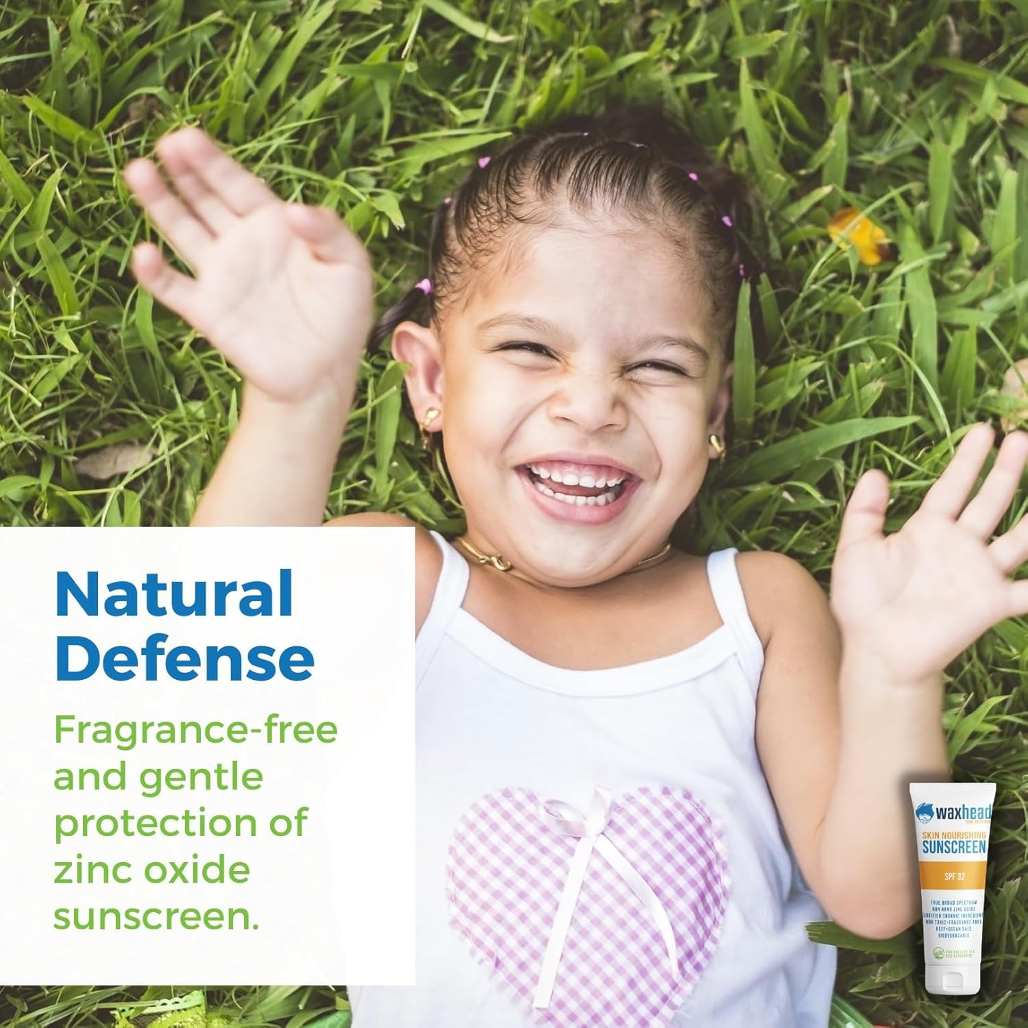 Waxhead Tinted Mineral Sunscreen for Face - Zinc Oxide Formula for Kids and Adults