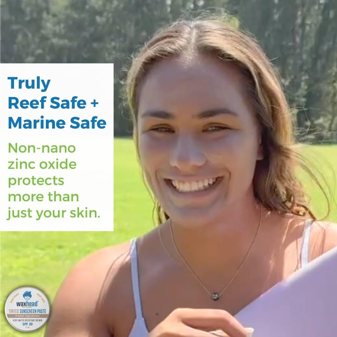 Tinted Organic Zinc Oxide Sunscreen for Face by Waxhead - Natural Protection & Flawless Finish