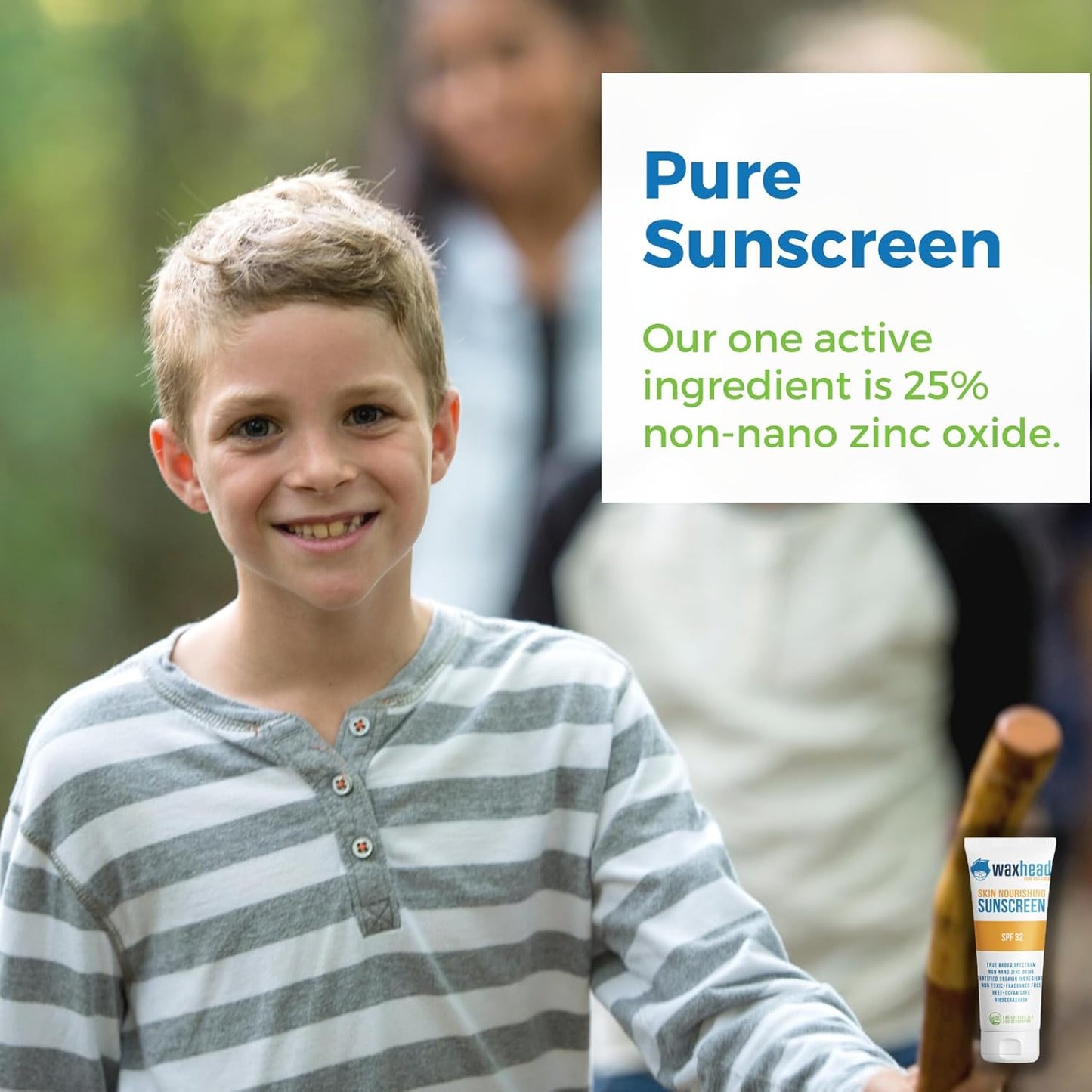 Waxhead Tinted Mineral Sunscreen for Face - Zinc Oxide Formula for Kids and Adults